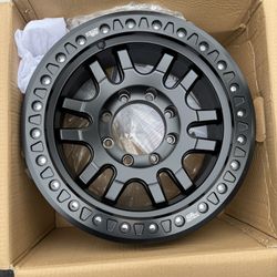 17x9 Dirty Life 9314 Canyon Race BEADLOCK Black Wheels 8x6.5 (-12mm) Set of 4