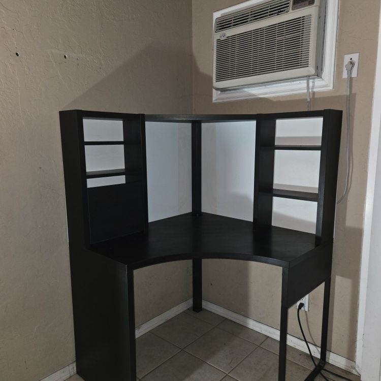 IKEA MICKE Black Corner Desk — Excellent Condition — $60