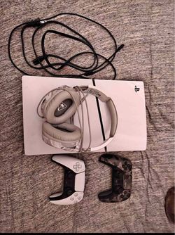 PlayStation 5 Slim Console with Two Controllers