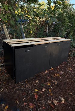 4 cabinets drawer gray