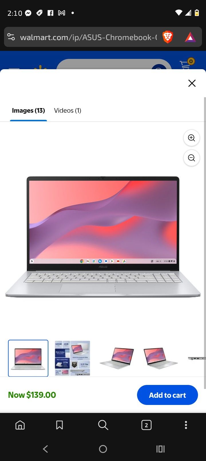 ASUS CX15 15.6 inch FHD IPS Chromebook Laptop Intel Celeron N4500 4GB RAM 128GB eMMC Pure Gray