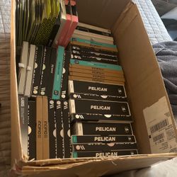 Box of Cell Phone Cases and Screen Protectors new in boxes