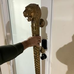 Brass Lion Door Handle
