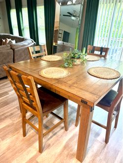 Wood Kitchen Table Set- $600