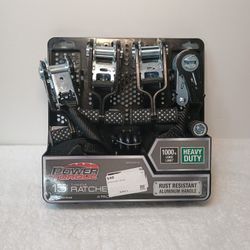 Power Torque 15' T-Handle Ratchet Tie-Down straps