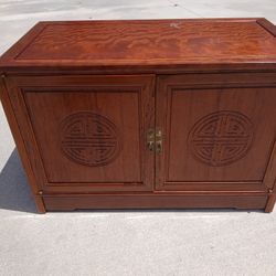 RARE VINTAGE AUTHENTIC CHINESE ROSEWOOD CABINET/ SIDEBOARD  25" HIGH X 36" LONG X 19" DEEP