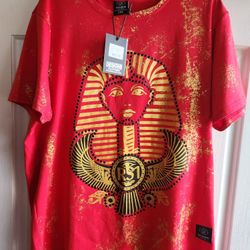 New Men's Egyptian Shirt Size XL Red 