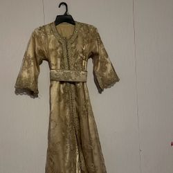 Golden Moroccan Dress 
