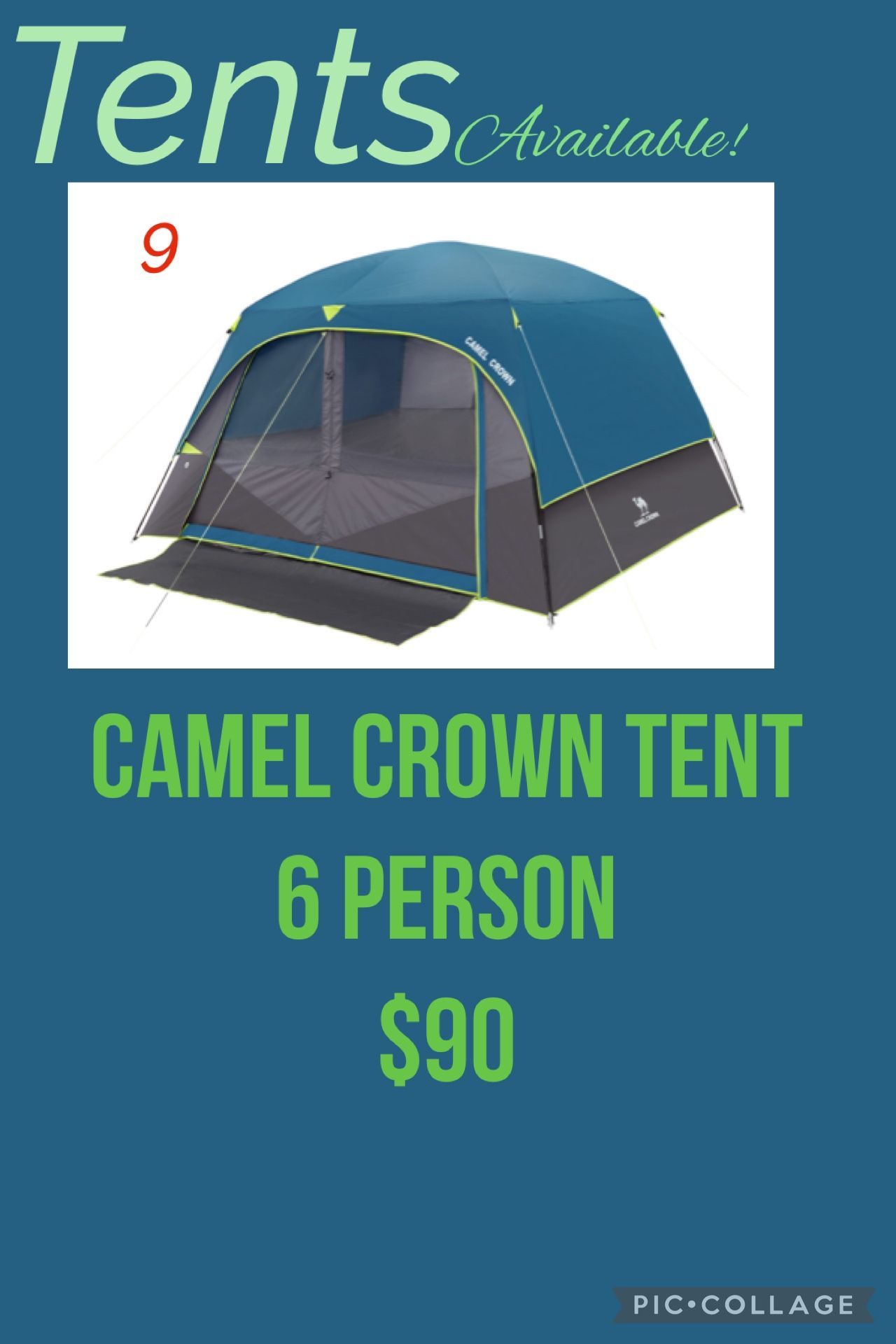 $65 If Picked Up Today Camel Crown 6 Person Tent Read Discription