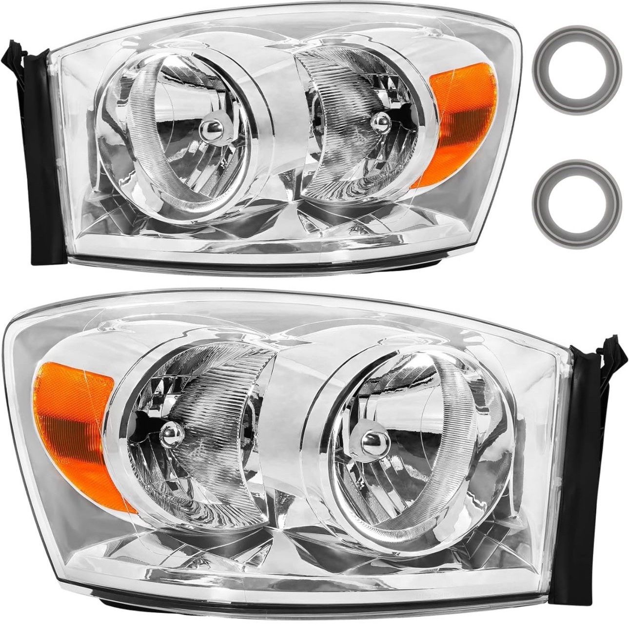 Anti-fogging Headlight Assembly Fit For 06-07-08 Dodge Ram 1500 & 06-07-08-09 2500 & 3500
