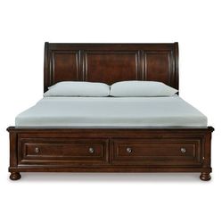 Sleigh Bed With Dresser And Side Table