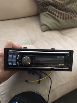 Alpine car stereo and amp