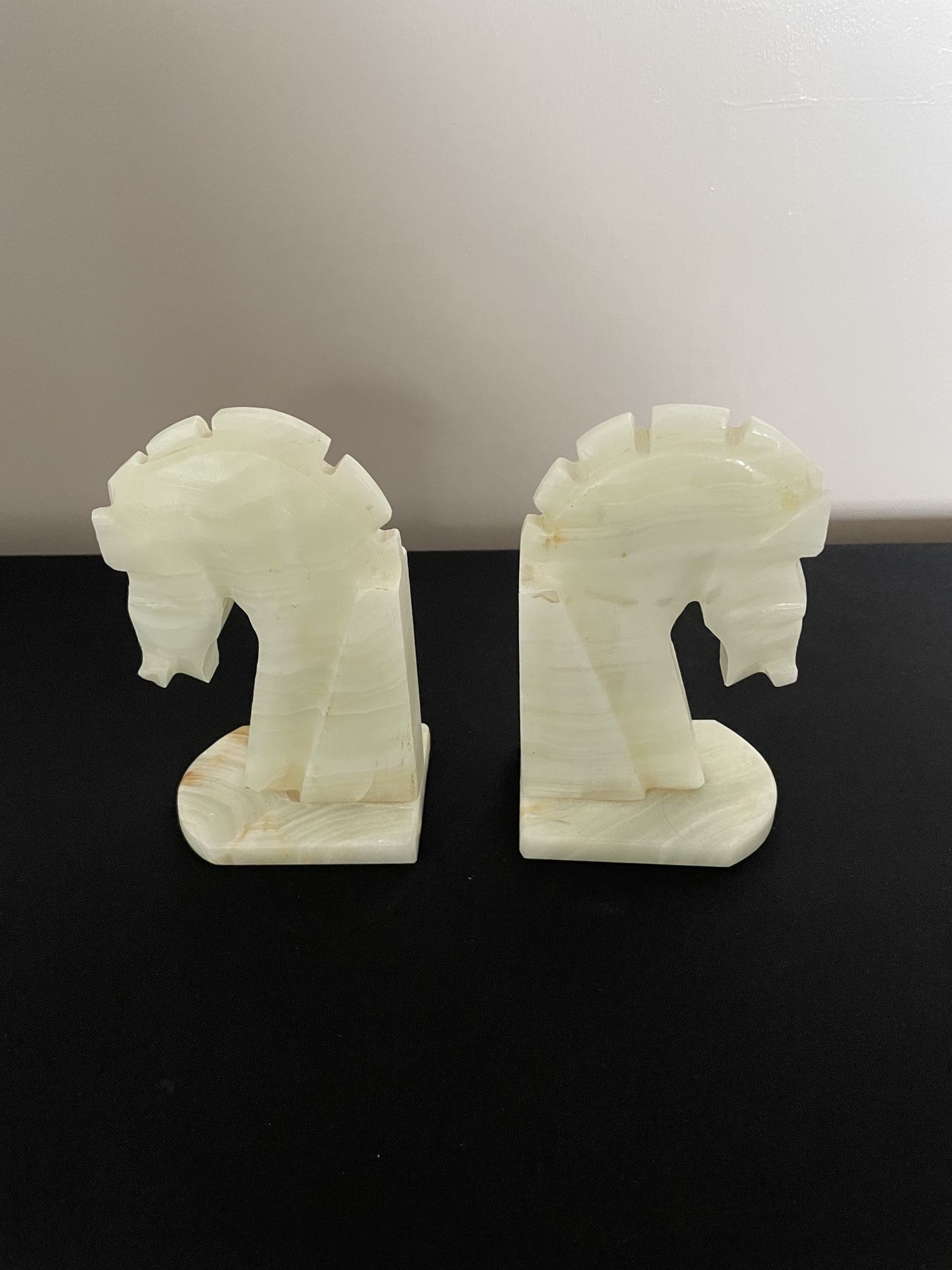 Vintage Marble Bookends 