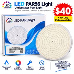 💦 LED PAR56 RGB Underwater Pool Light – IP68 Waterproof – Brand New