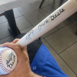 Autographed Bat And Ball