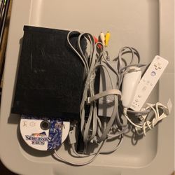 Nintendo Wii Black GameCube Backward Compatible Super Smash Bros Bundle 