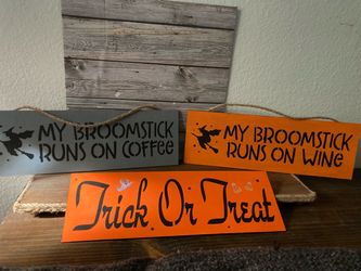 Halloween signs ($3.00 each)