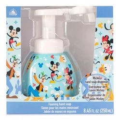DISNEY PARKS MICKEY AND FRIENDS HAND SOAP DISPENSER MOUSE SHAPED FOAM COMES OUT!