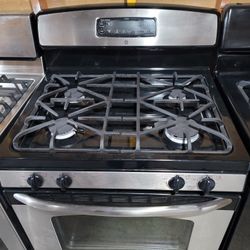 GE 4 Stainless Steel Gas Stove Range Estufa 
