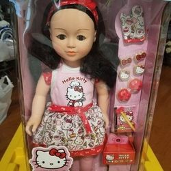 Hello Kitty Poseable Doll New 