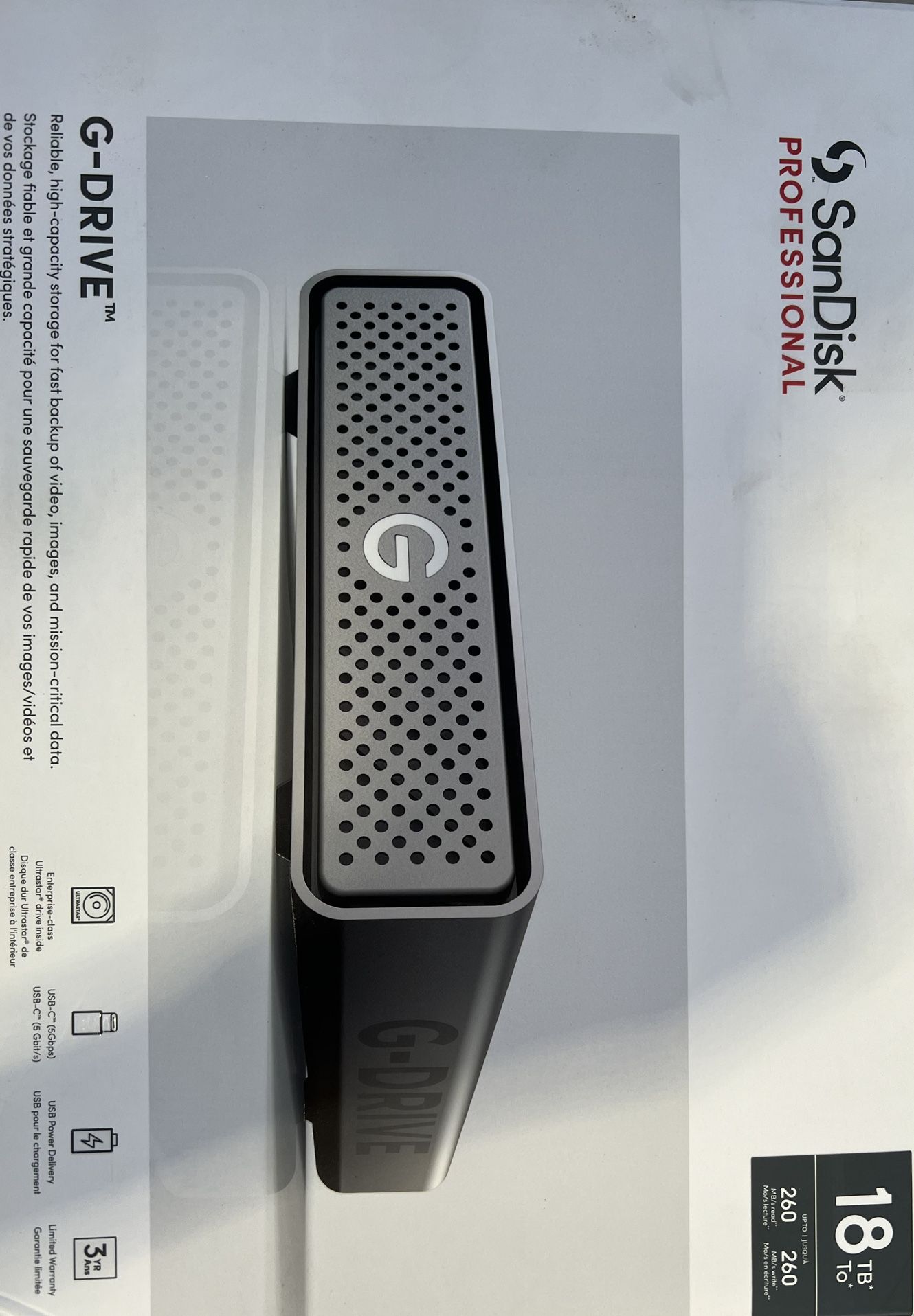 SanDisk G-drive Gen 1 18tb