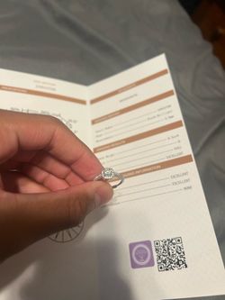 100% moissanite ring