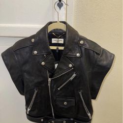 Heidi Saint Laurent Motorcycle Vest size 38