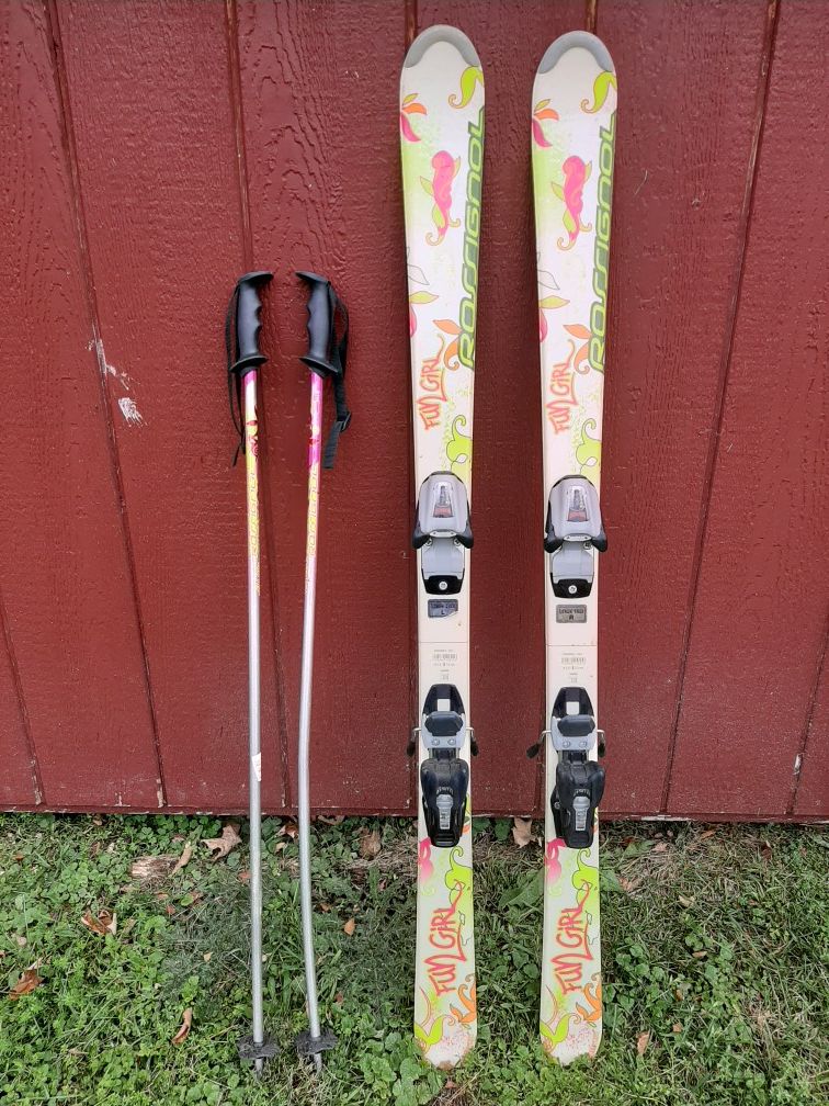 Rossignol Fun Girl Junior Skis & Poles