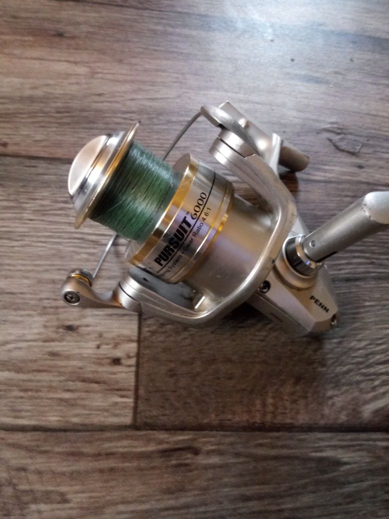 Fishing rods and a reel