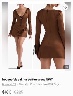 House of CB satin Mini Dress