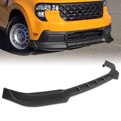 For 2025-2027 Ford Maverick XL Pickup Black Front Bumper Lip Splitter Spoiler -(2-PU-120