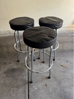 Black barstools