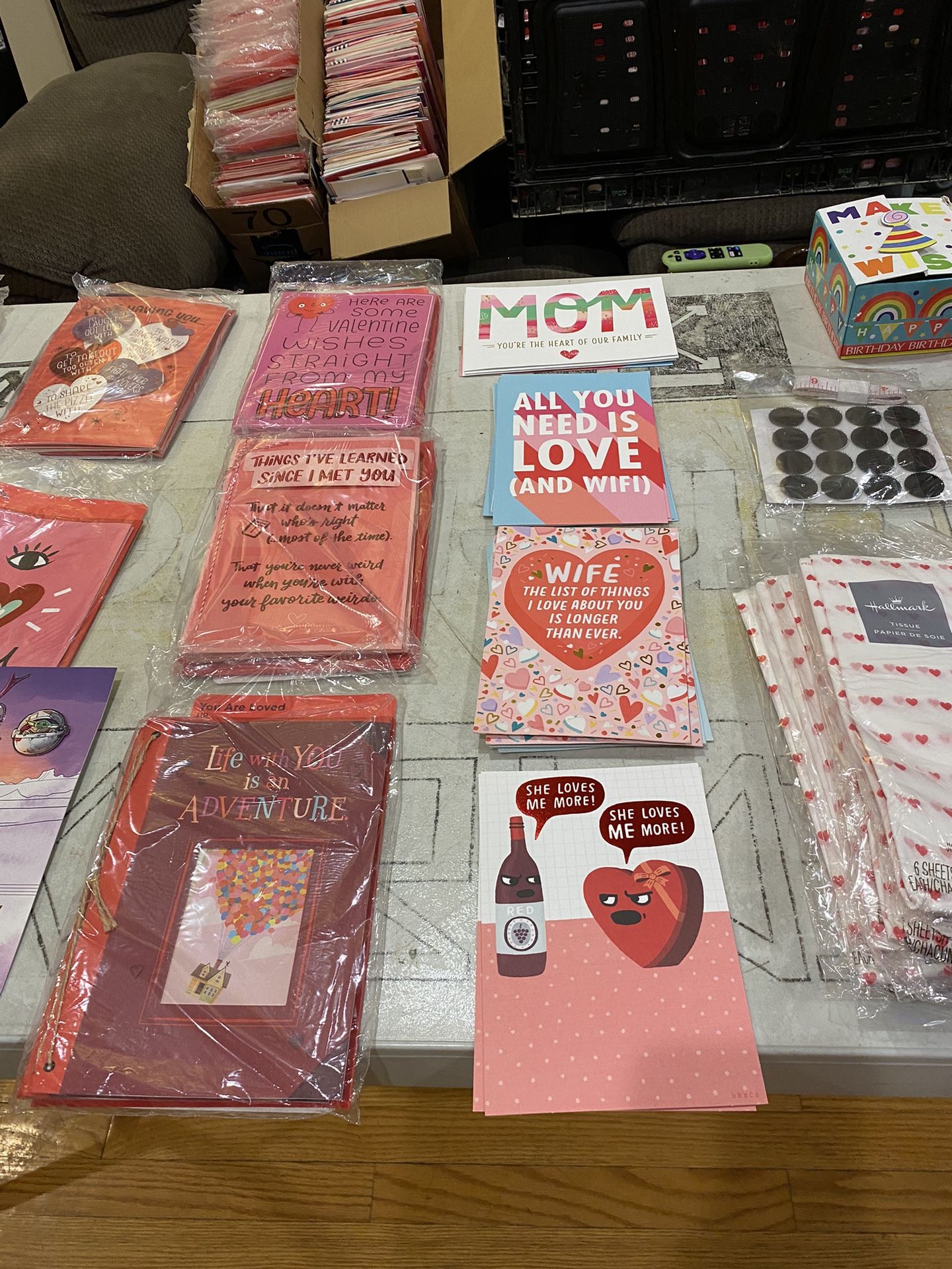 Valentine’s Day cards and other stuff