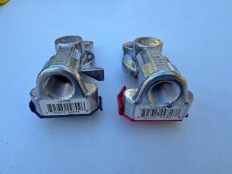 Phillips Gladhands Pair 12-006 Blue + 12-008 Red - NEW Semi Truck Air Couplers