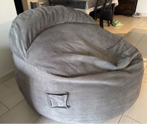 Corduroy Convertible Bean bag with Queen Mattress