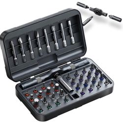 Brandnew 42 in 1 Magnetic Screwdriver Set, DIY Ratchet Screwdriver Set, Multi Bit Screw Drive with Storage Case, Portable Compact Repair Tool Kit for 