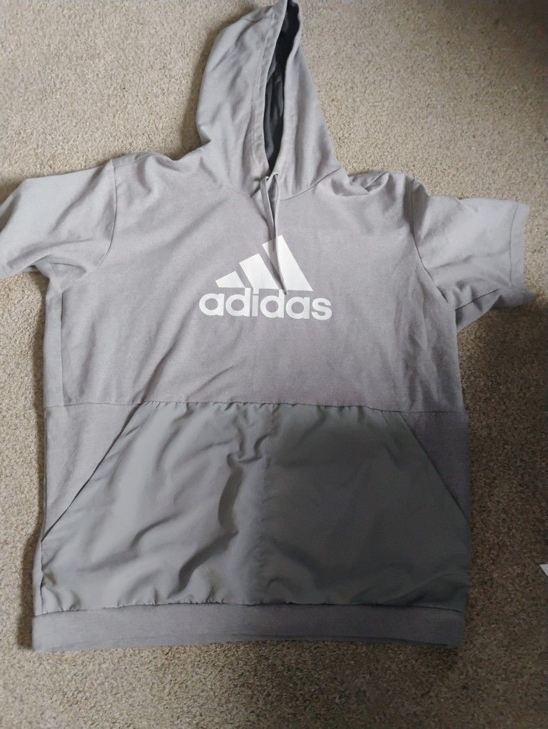 Adidas Short Sleeve Mens Hoodie