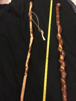 Walking stick and bear whistle