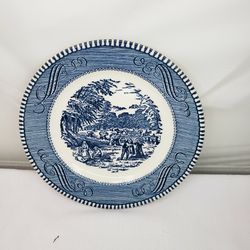currier and ives saucer 6"