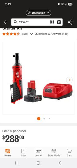 M12 12V Lithium-Ion Cordless 3/8 in. Ratchet with M12 4.0 Ah Starter Kit