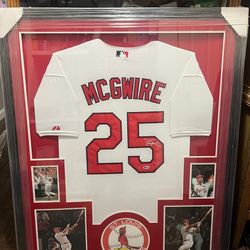 $400 Mark McGwire Autographed Frames Jersey
