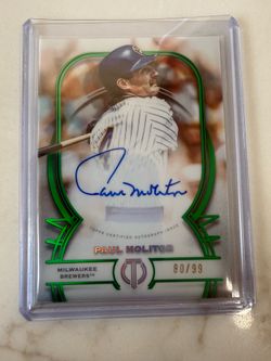 2026 Topps Tribute Paul Molitor Auto Tribute Green /99