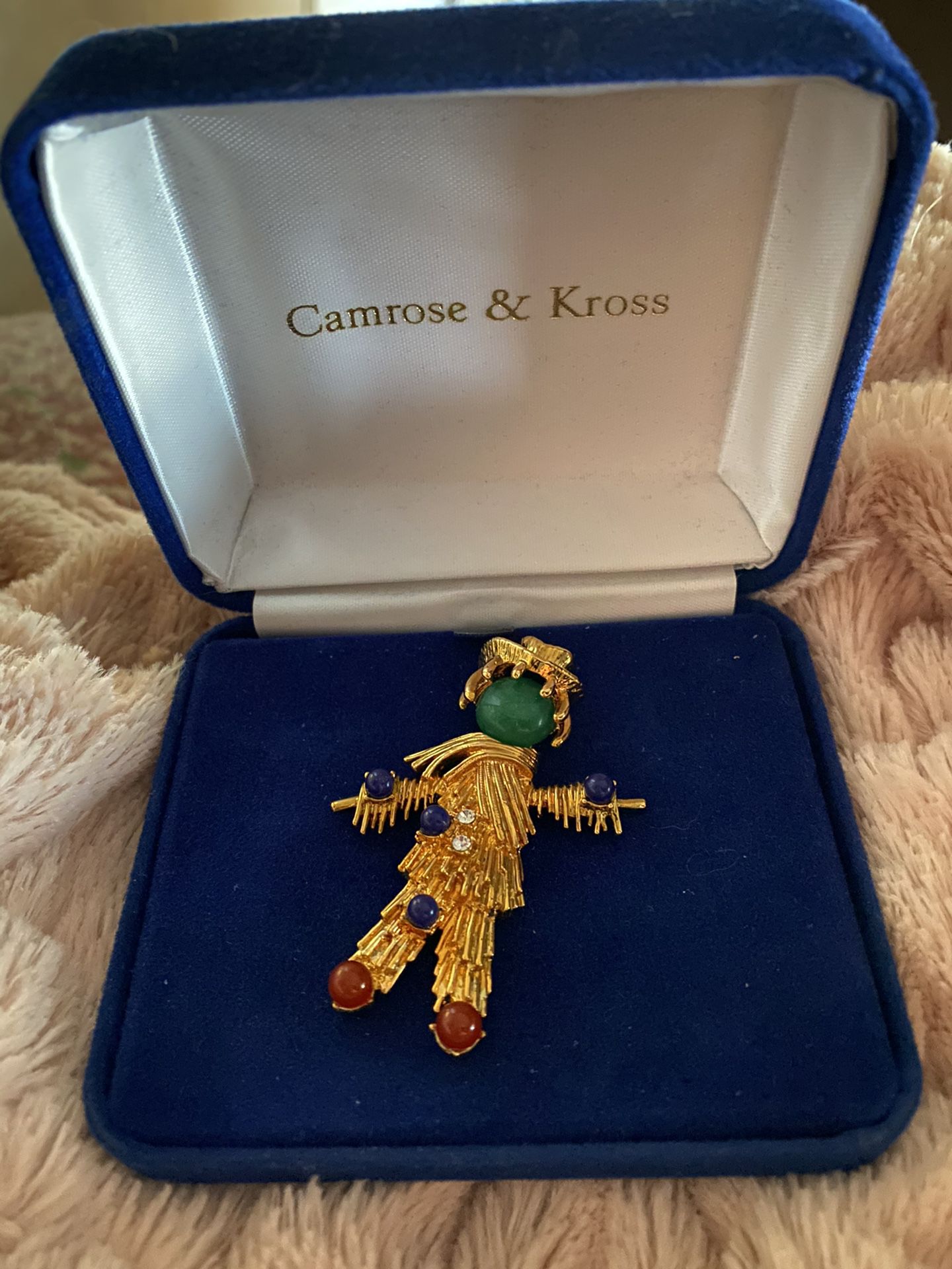 Camrose And Kross Scarecrow Brooch- Brand New 