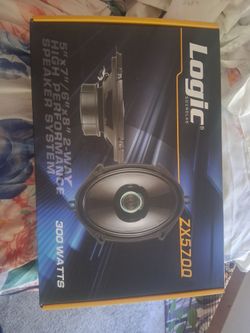 Logic sound Lab 5x7s Audio Speakers Brand New In The Box