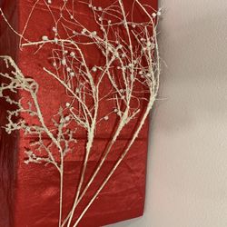 White Snow Christmas Tree branches - Holiday decorations Home Decor - Simi Valley 