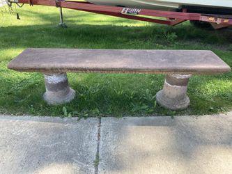Concrete Bench On Pillars