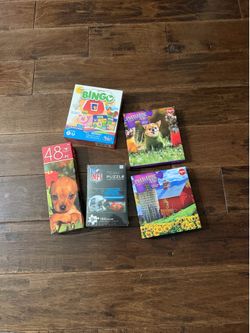 puzzles and bingo game