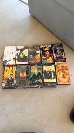 Big bin full of vhs movies