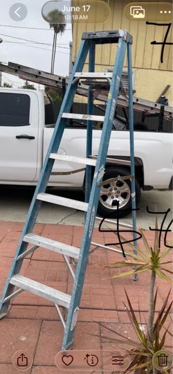 Excellent condition 7 feet and more size is available fiberglass Ladders