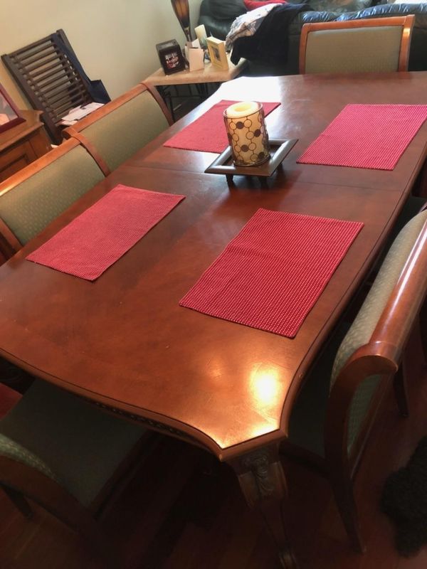 Exotic Wood Dining Room Table With 6 Goose Filled Chairs Amazing Exotic Wood Dining Room Table With 6 Goose Filled Chairs Amazing Set For Your Formal Absolutely Gorgeous
